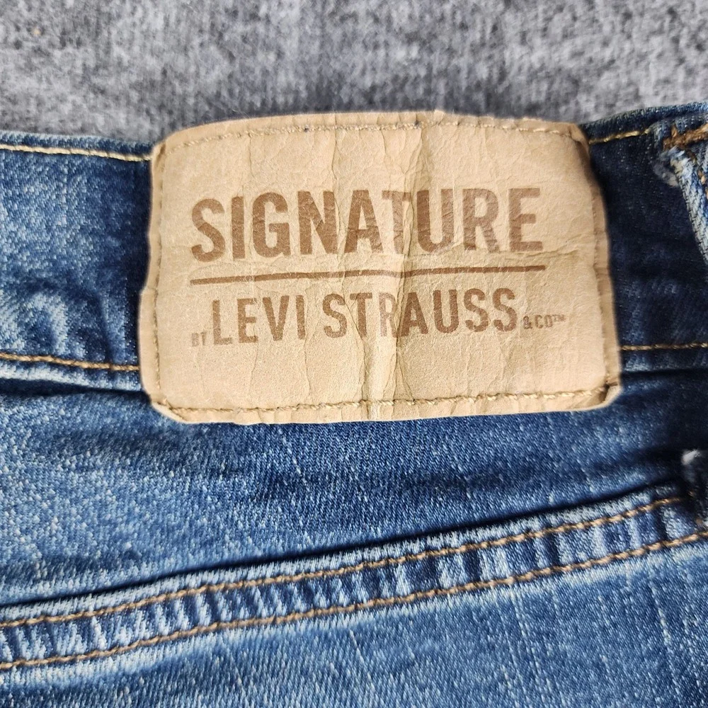 Signature by Levi Strauss & Co. Straight Jeans Mens 29x30 Blue Medium Wash 58988